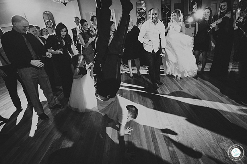 kid has some dance moves at a wilmington delaware wedding
