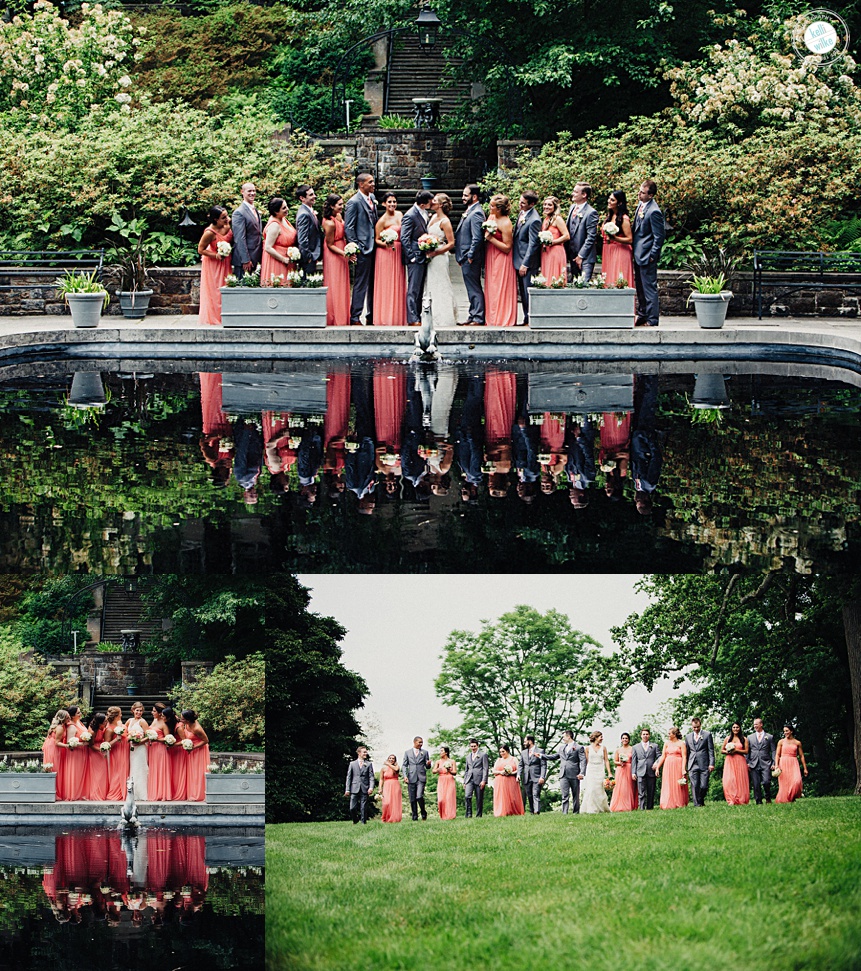 Reflection pond portraits at Winterthur gardens in wilmington delaware